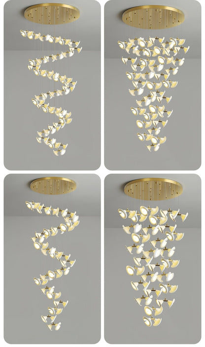 Blossom Double Horn Chandelier