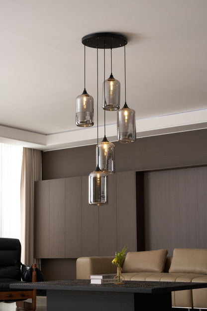 Bottle Glass Pendant Light