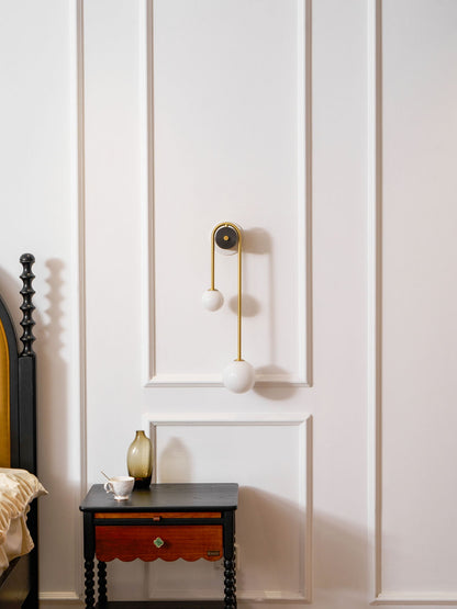 Brass Arc Wall Light