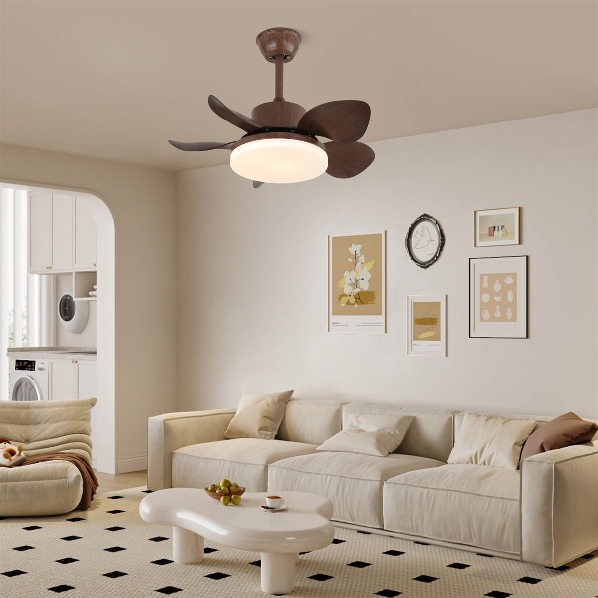 Terra Walnut Ceiling Fan Light