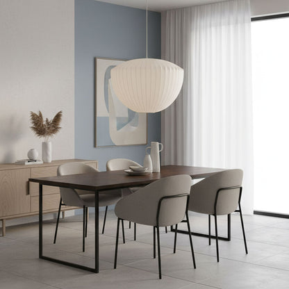 Bubble Mulberry Silk Pendant Lamp