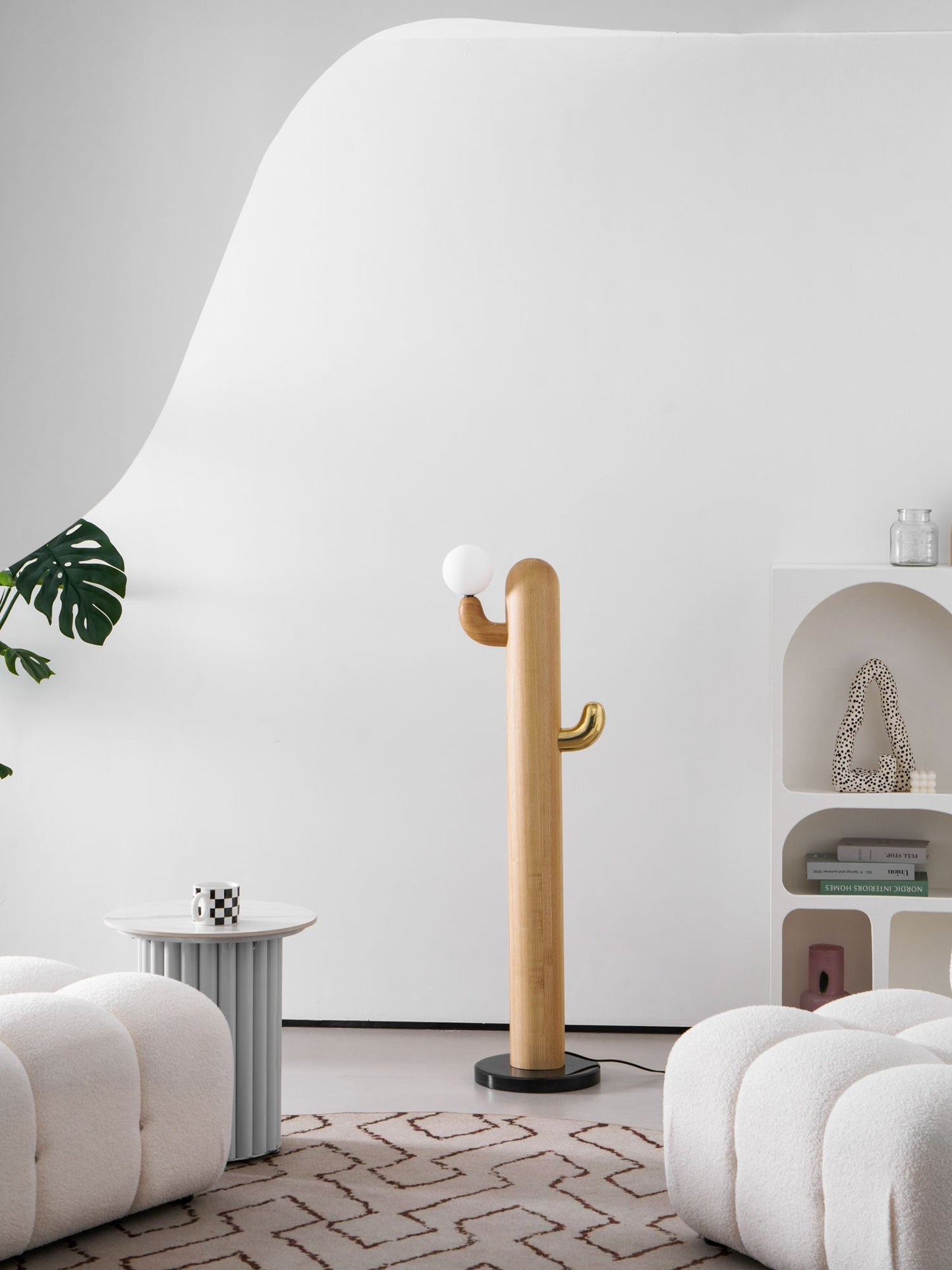Cactus Wood Floor Lamp