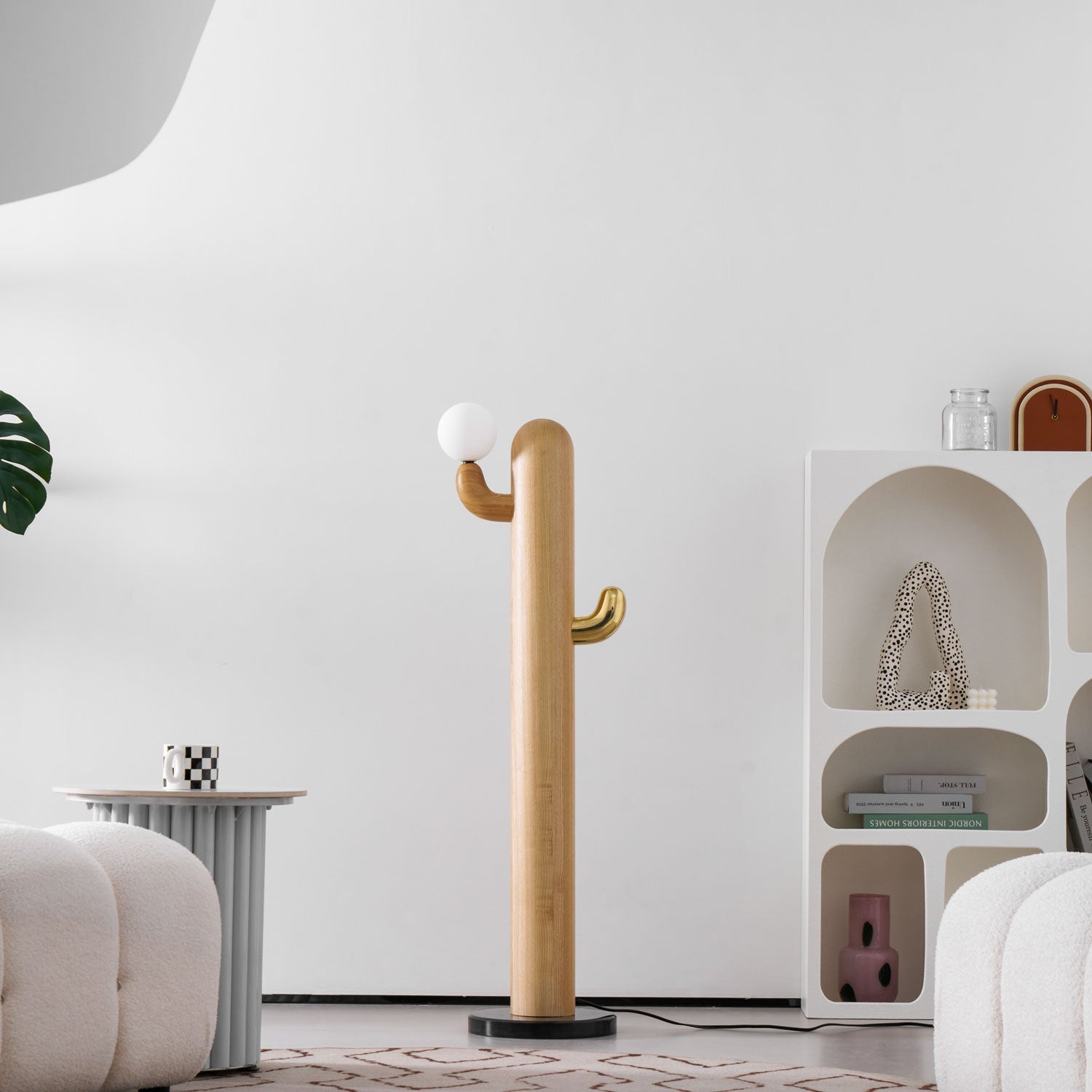 Cactus Wood Floor Lamp