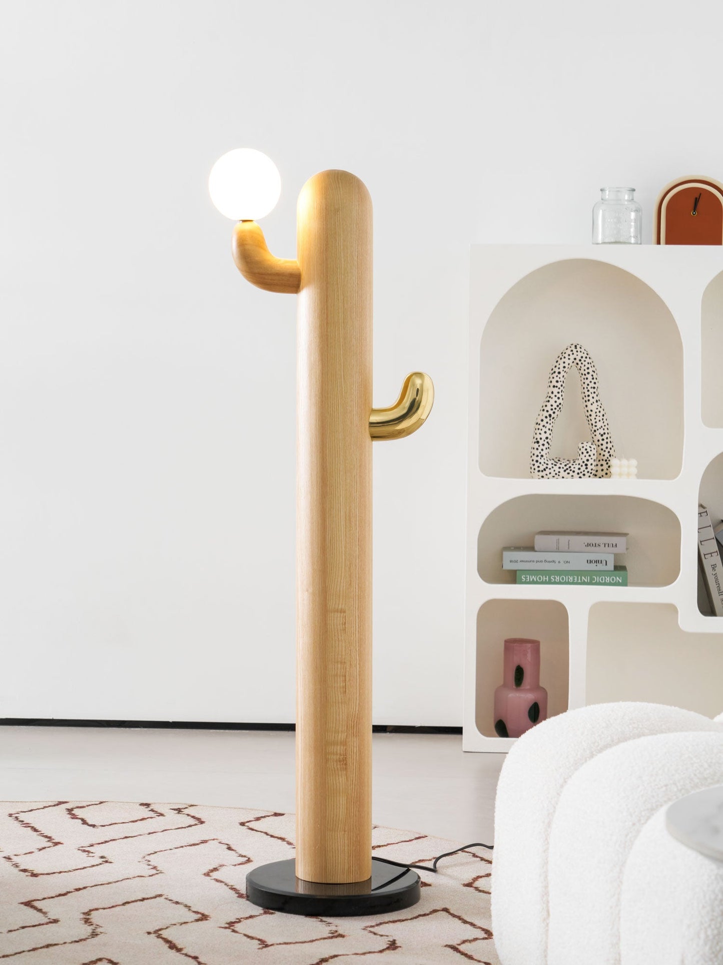 Cactus Wood Floor Lamp