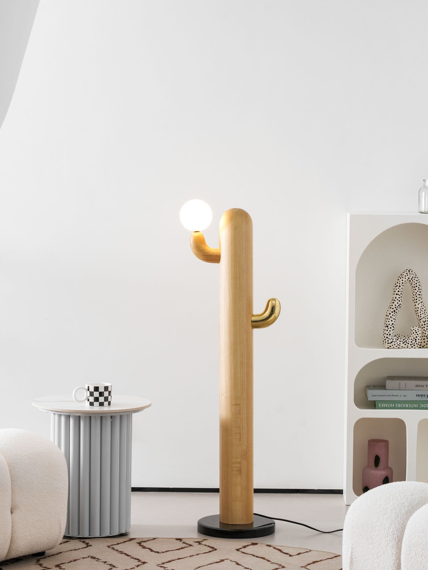 Cactus Wood Floor Lamp