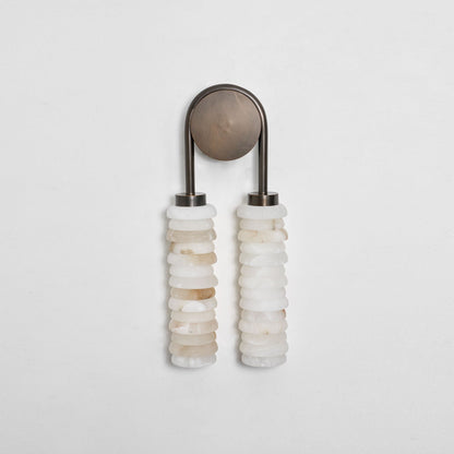 Calla Ribbed Alabaster Sconce