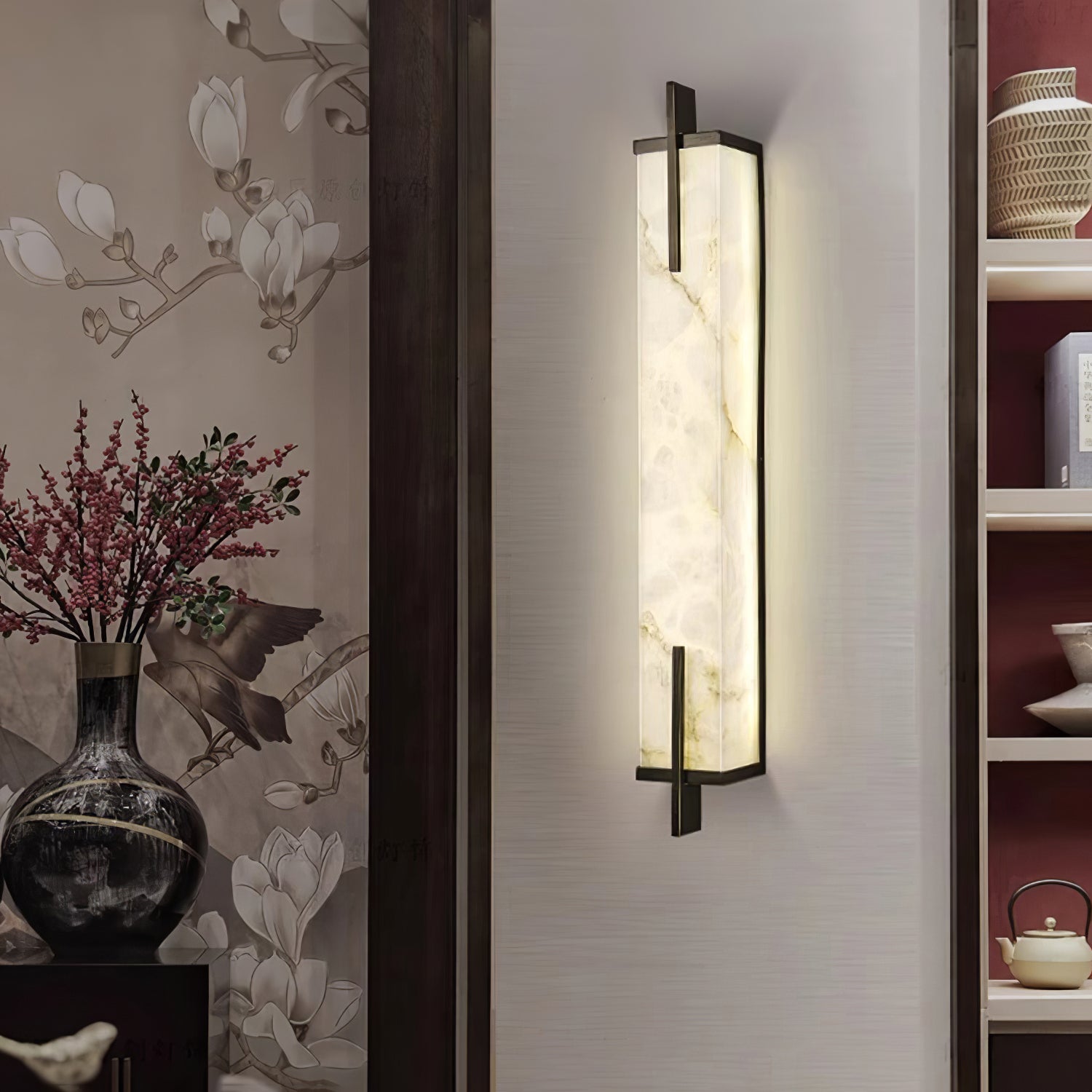 Calliope Alabaster Wall Sconce