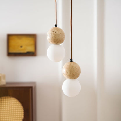 Camille Travertine Pendant Light