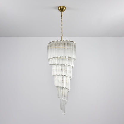 Cascada Spiral Clear Chandelier