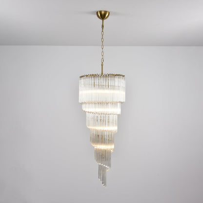 Cascada Spiral Clear Chandelier