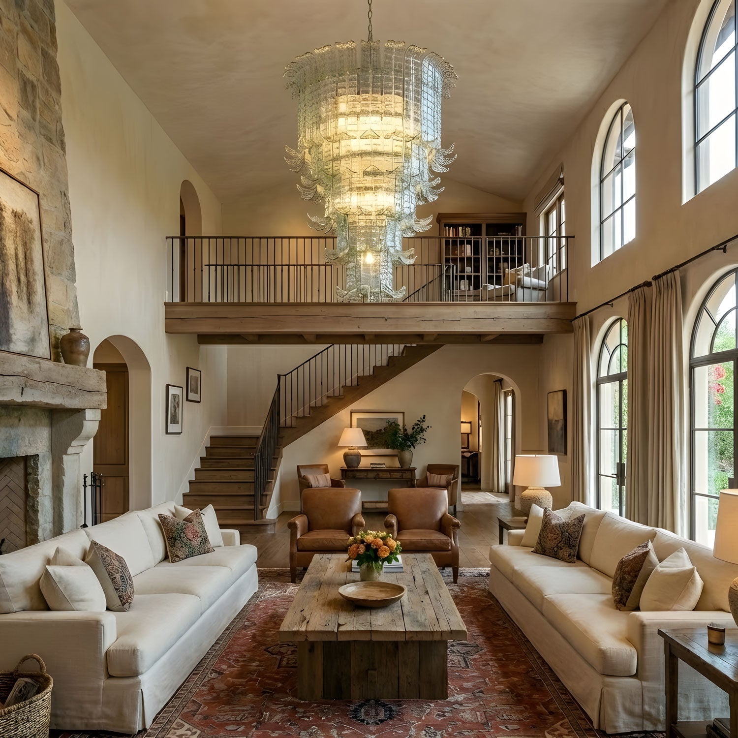 Cascade Murano Chandelier
