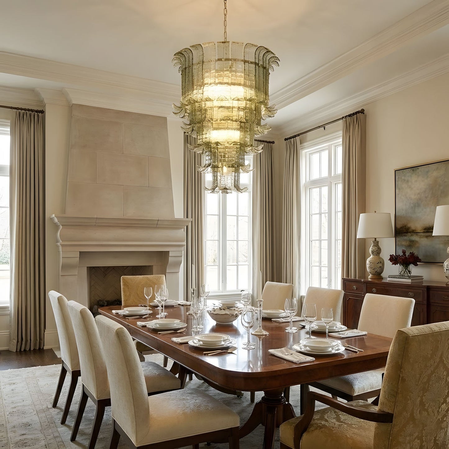 Cascade Murano Chandelier