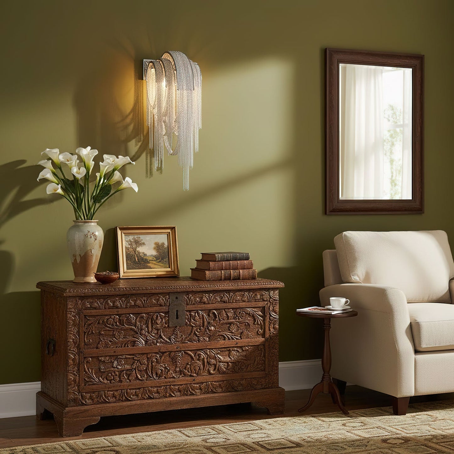 Chains Tassel Wall Lamp