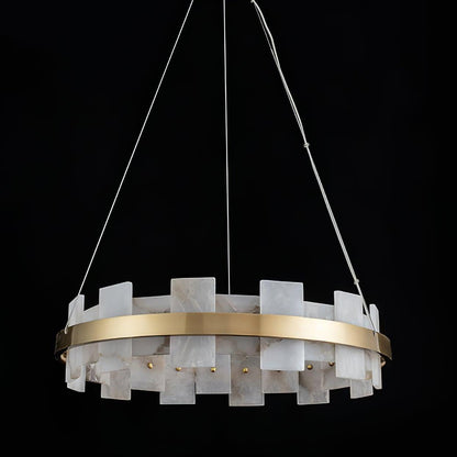 Alabaster Halo Chandelier