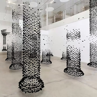 The Charcoal Halo LED Chandelier | Custom Size & Made-to-Order Lighting for Luxury Homes & Commercial Spaces