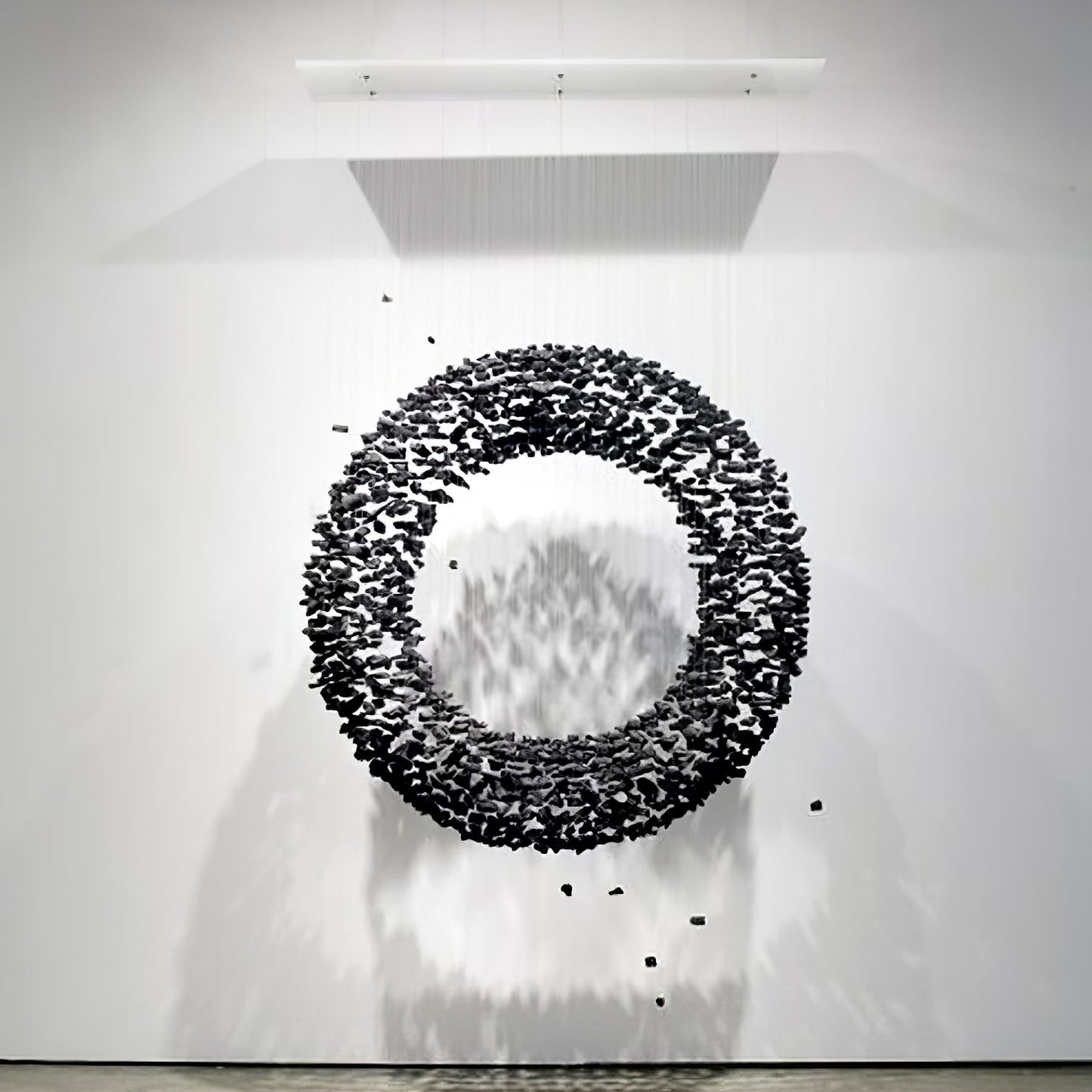 The Charcoal Halo LED Chandelier | Custom Size & Made-to-Order Lighting for Luxury Homes & Commercial Spaces
