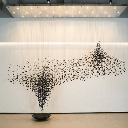 Charcoal Shape Hourglass Chandelier