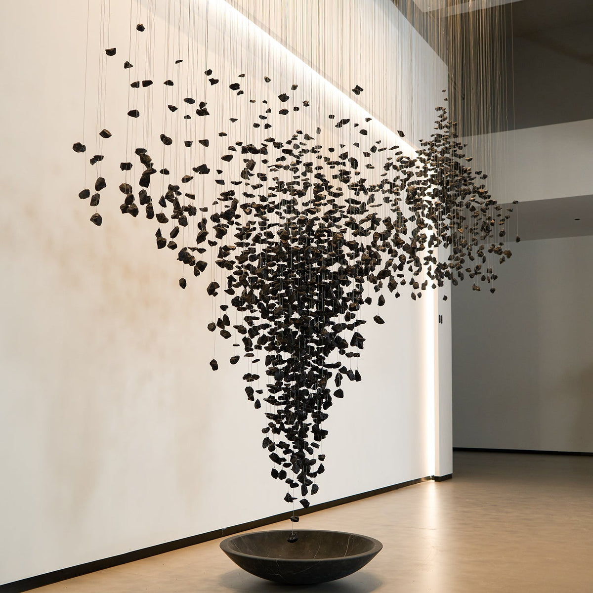 Charcoal Shape Hourglass Chandelier