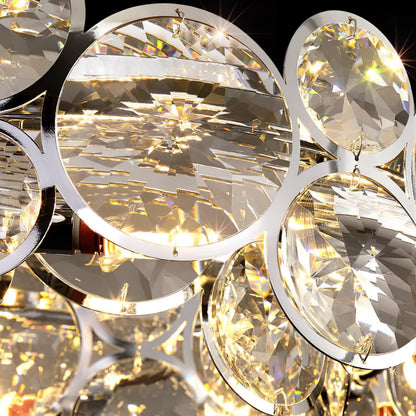 Chrome Round Crystal Chandelier