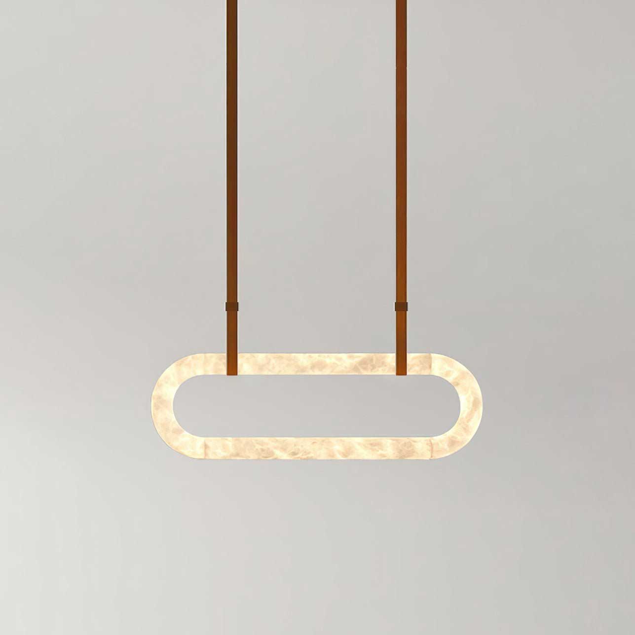 Circle Alabaster Chandelier