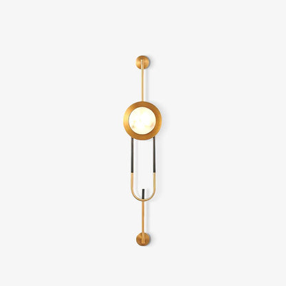 Circular Marble Wall Light