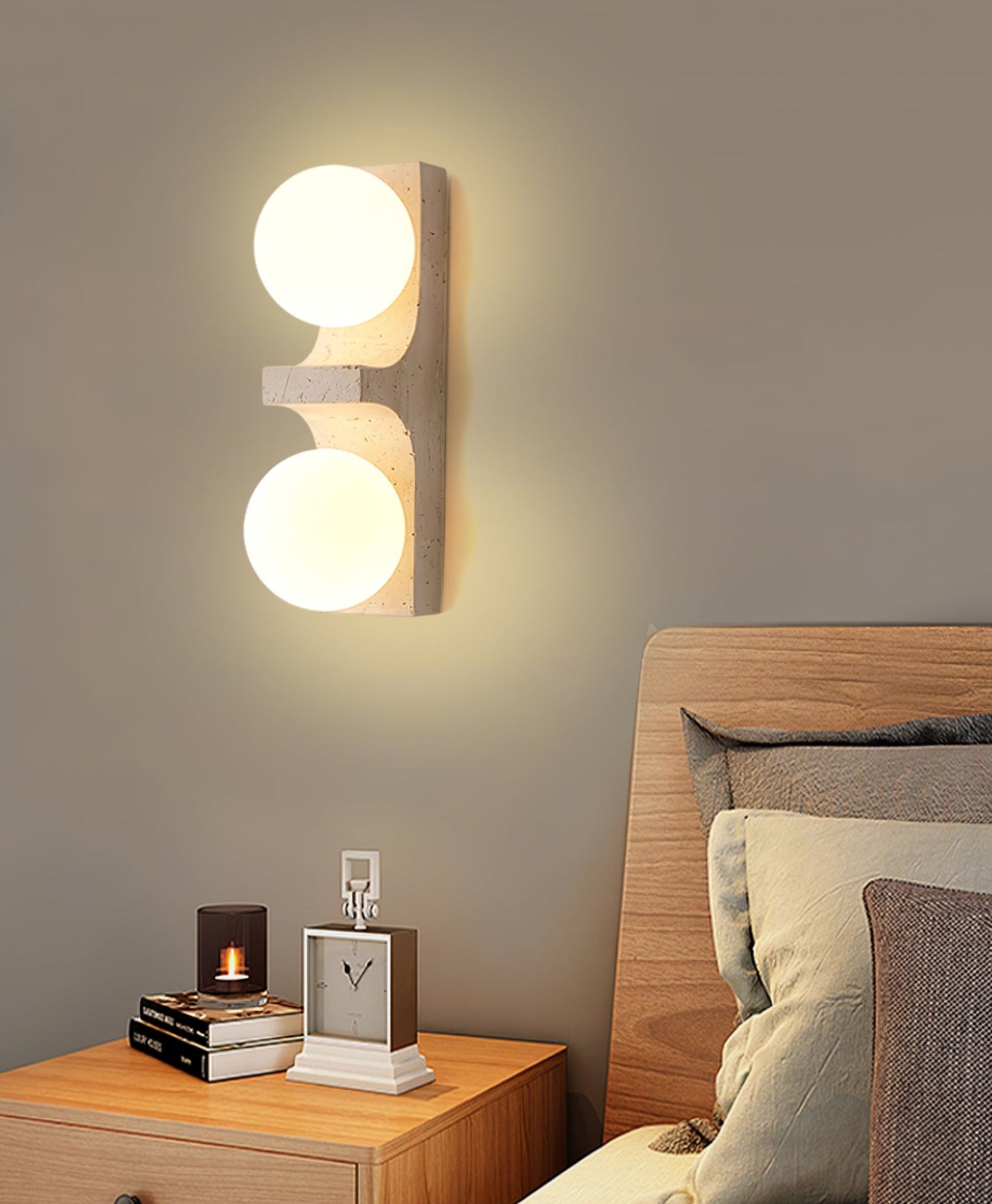 Cirra Travertine Wall Light