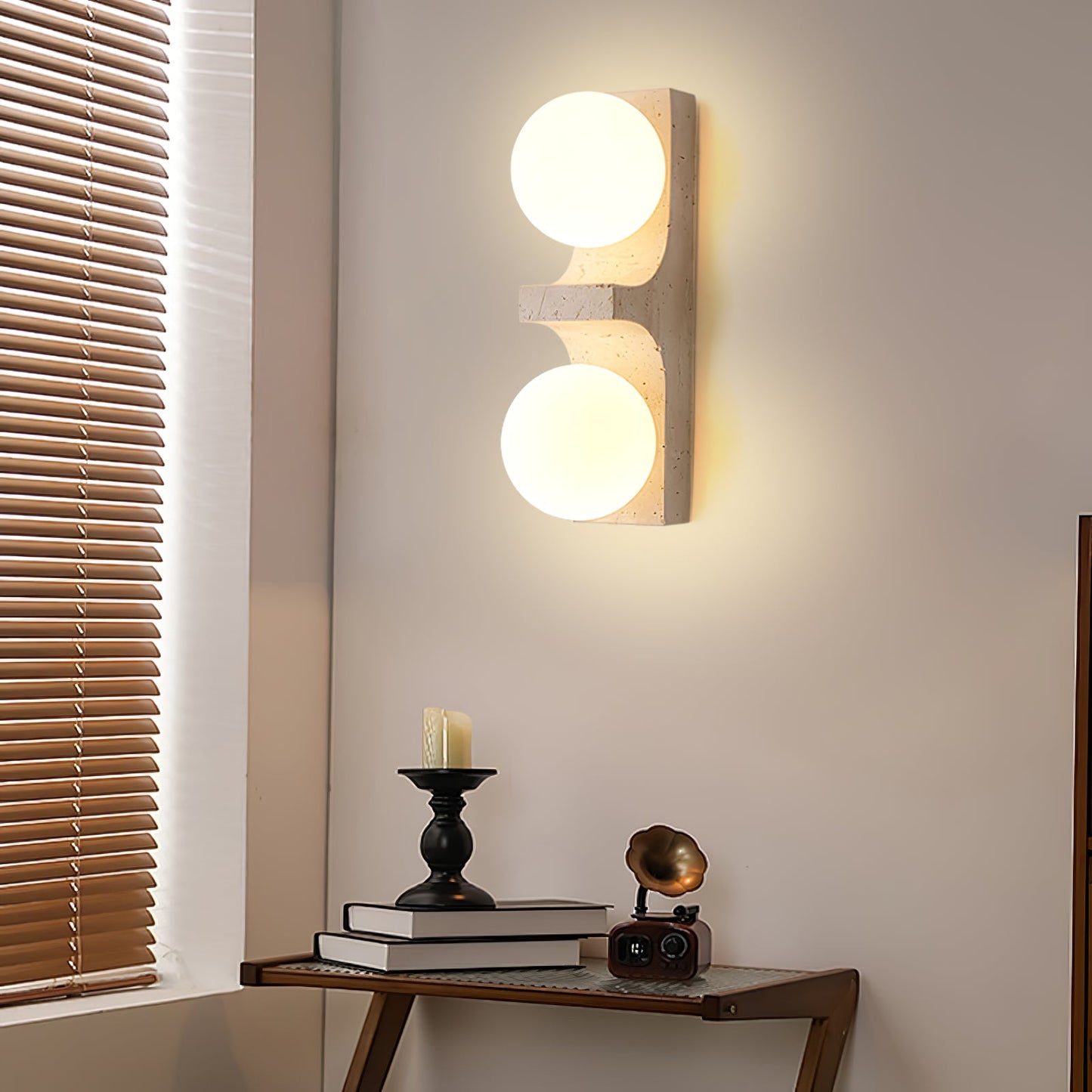 Cirra Travertine Wall Light