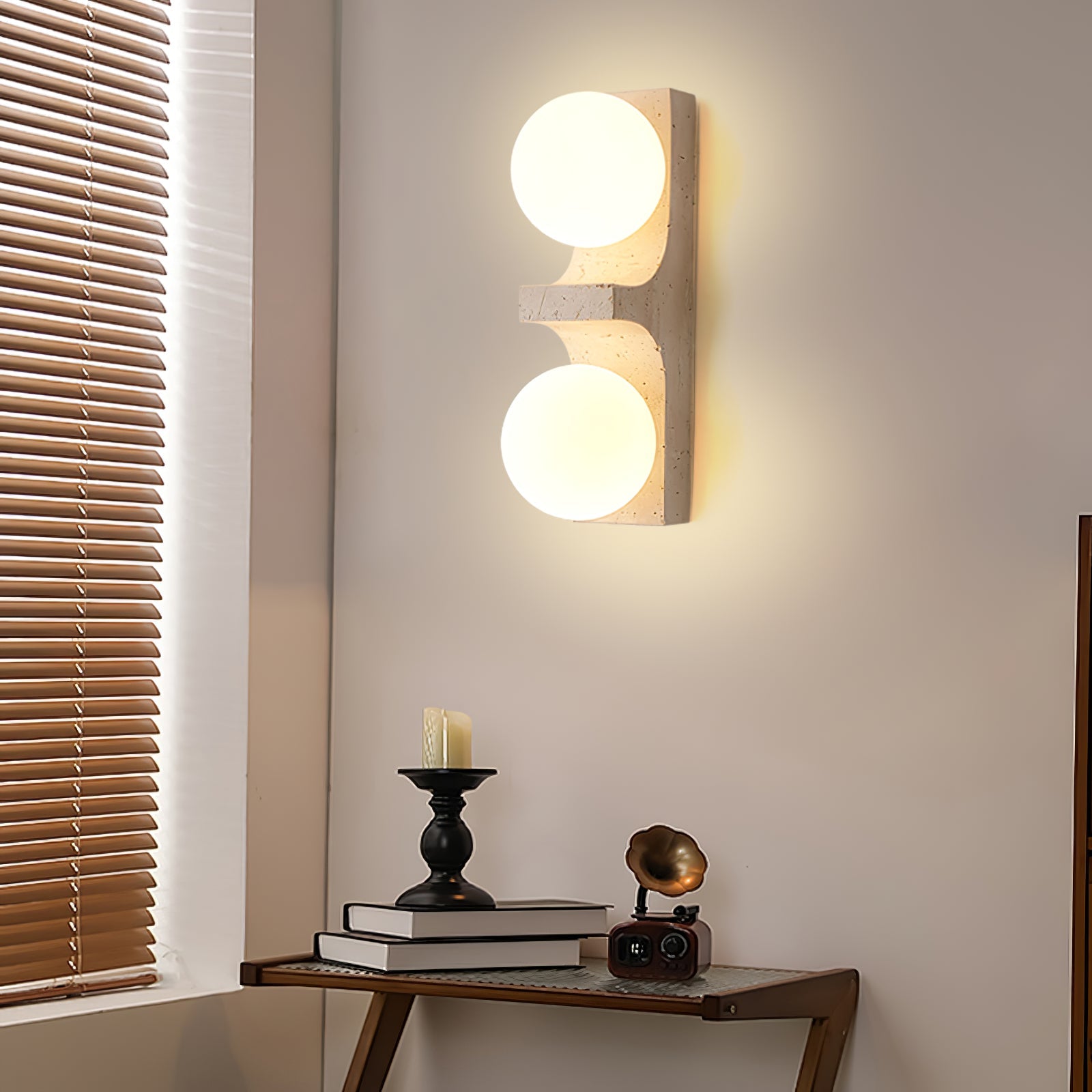 Cirra Travertine Wall Light