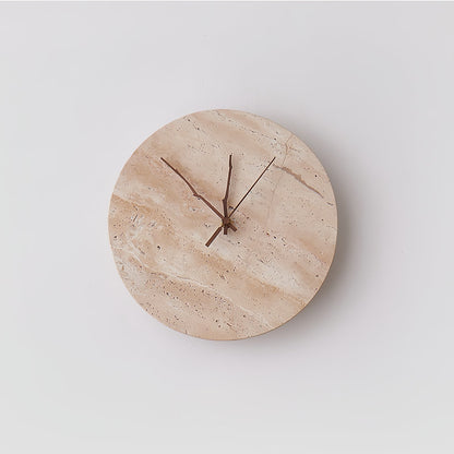 Clock Travertine Wall Lamp