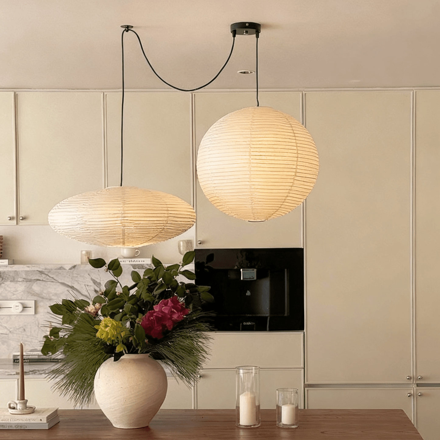 Washi Paper Whimsy Pendant Lamp