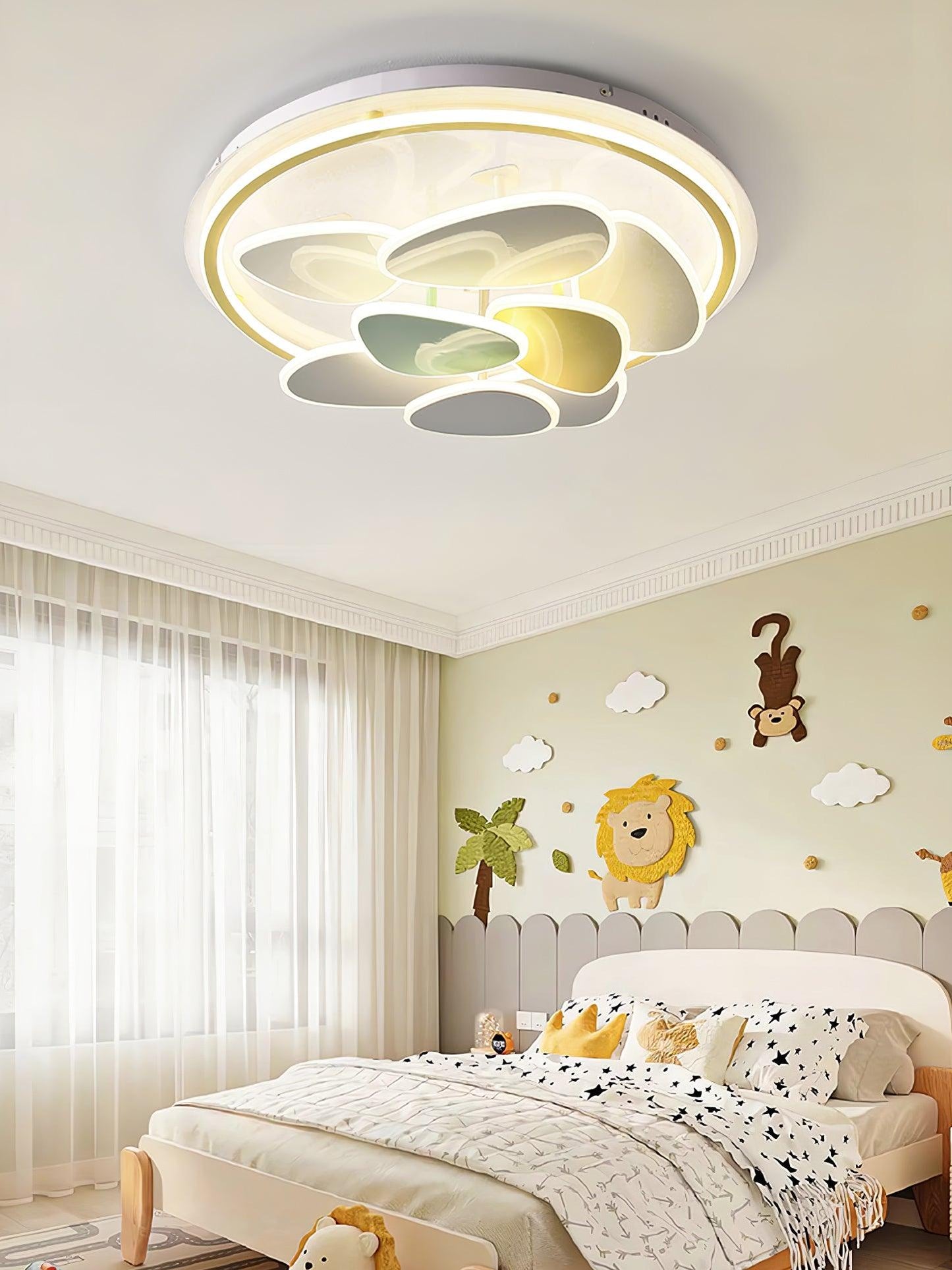 Colorful Cloud Round Ceiling Lamp