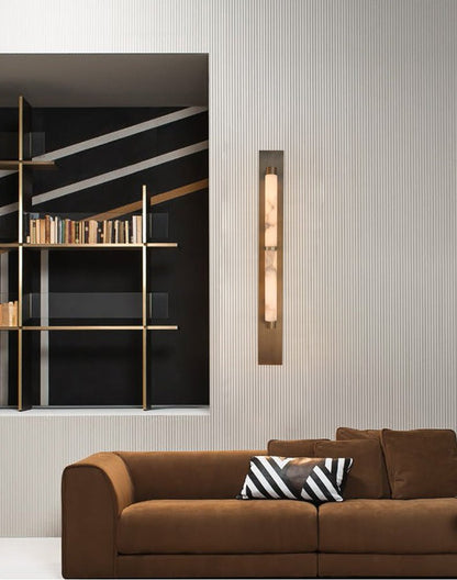 Columnar Alabaster Sconce