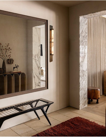 Columnar Alabaster Sconce