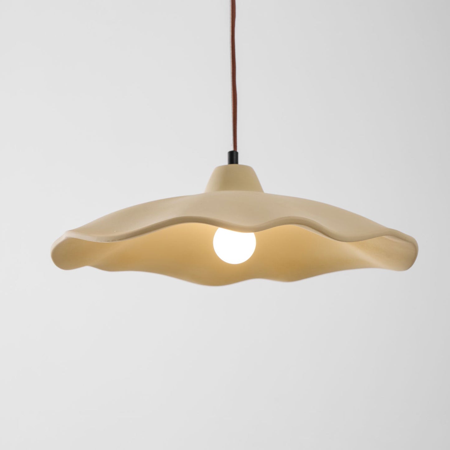 Concrete Petal Pendant Light