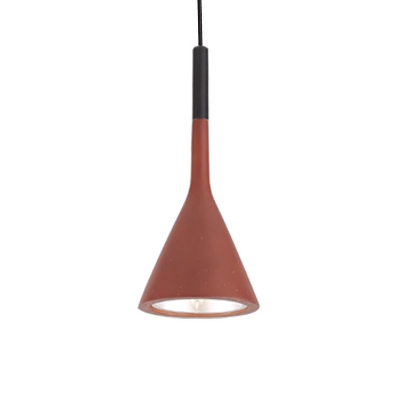 Conical Concrete Pendant Light
