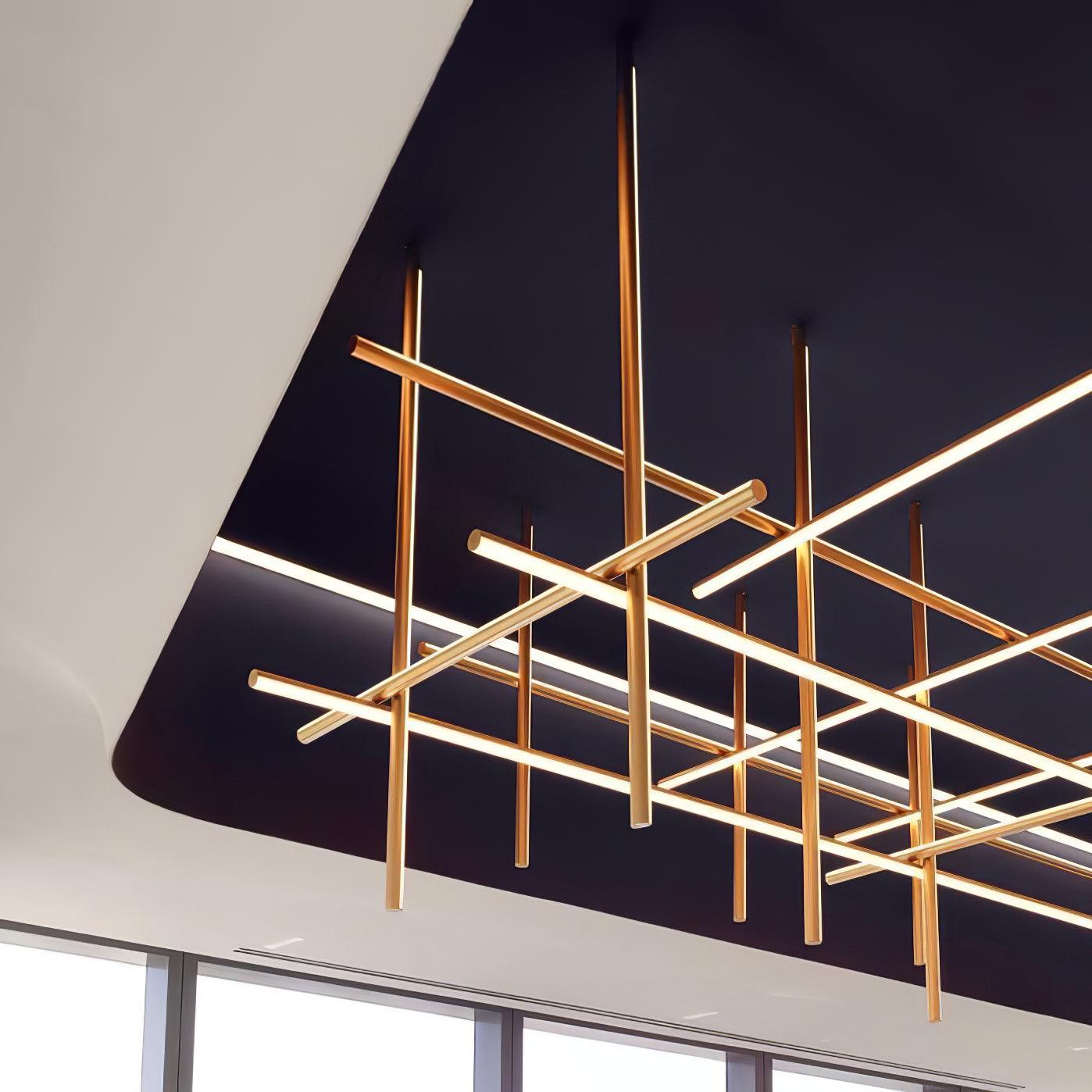 Gridline Linear Chandelier