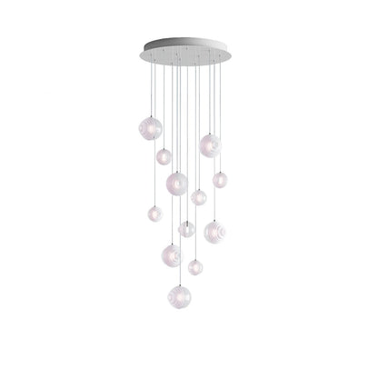 Cosmic Sphere Cascade Chandelier