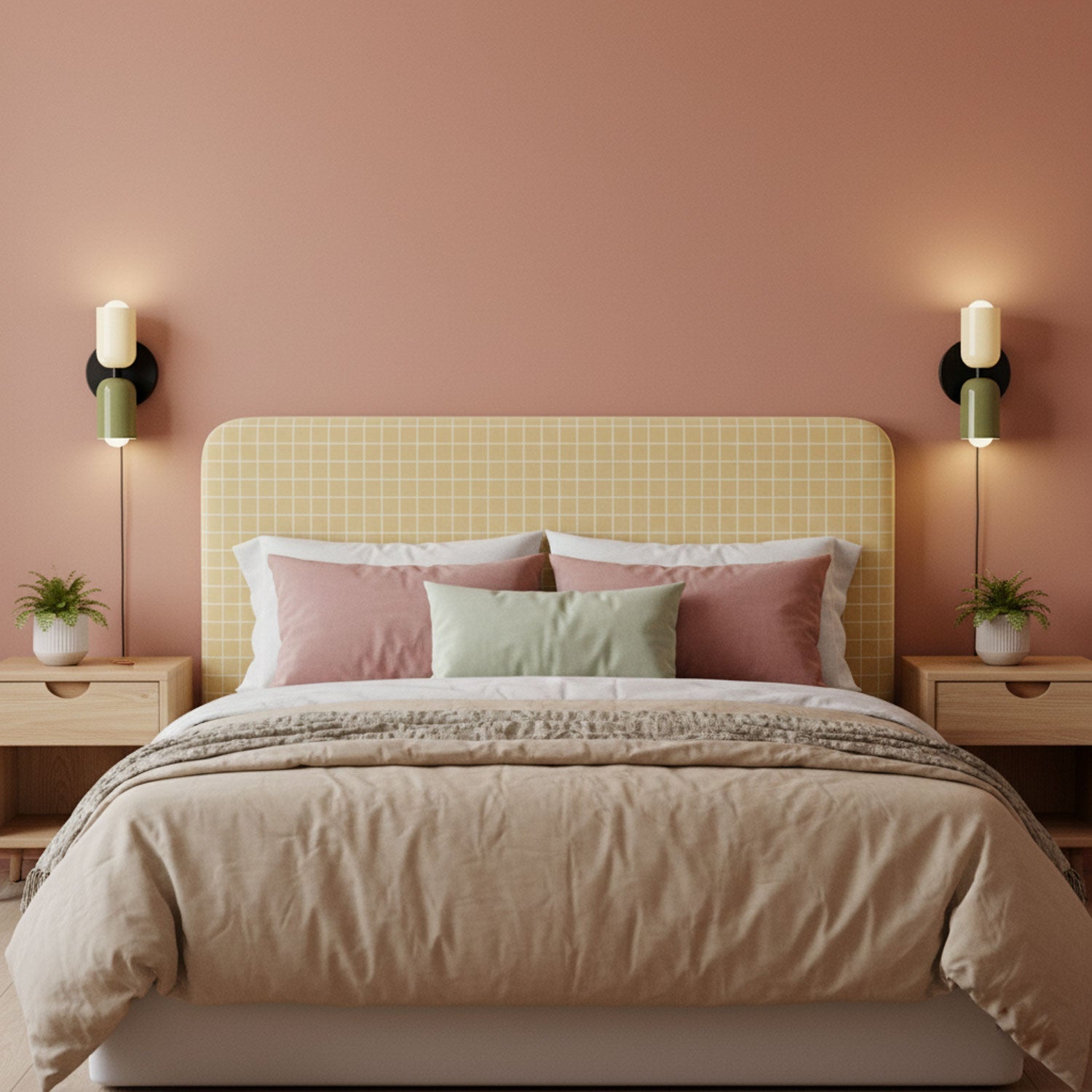 Couleur Double Plug In Wall Lamp