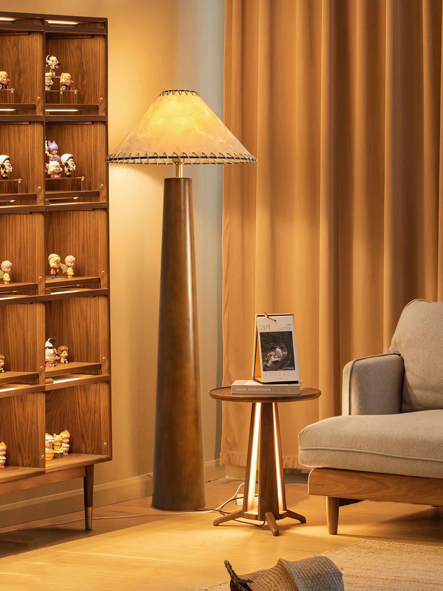 Crestview Paper Column Floor Lamp