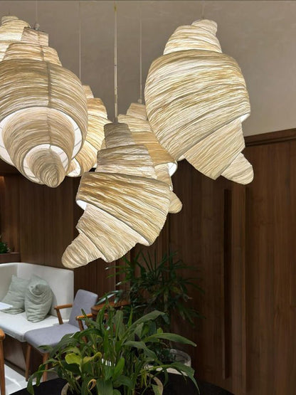 Croissant Fabric Pendant Light