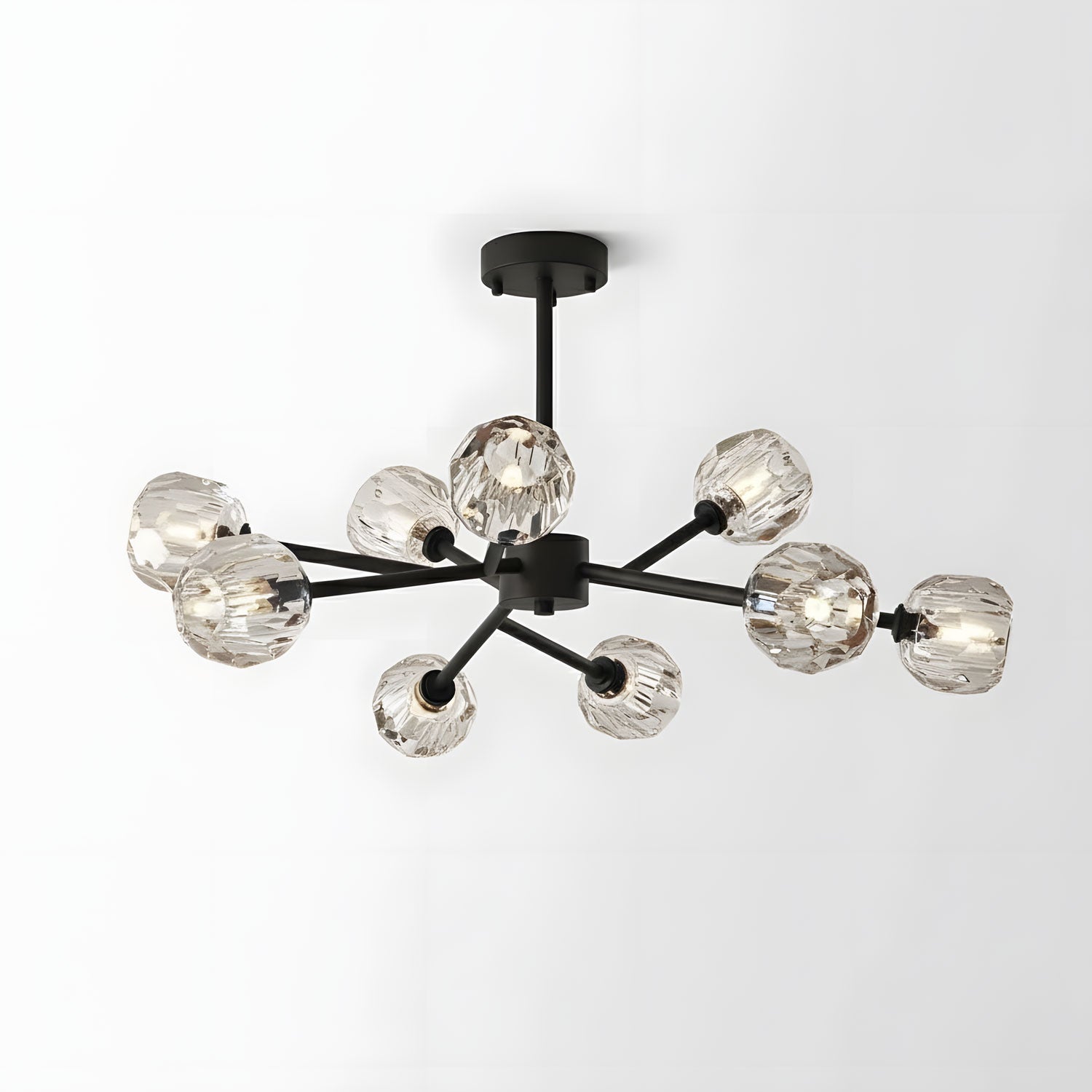 Crystal Ball Round Cluster Chandelier