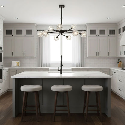 Crystal Ball Round Cluster Chandelier
