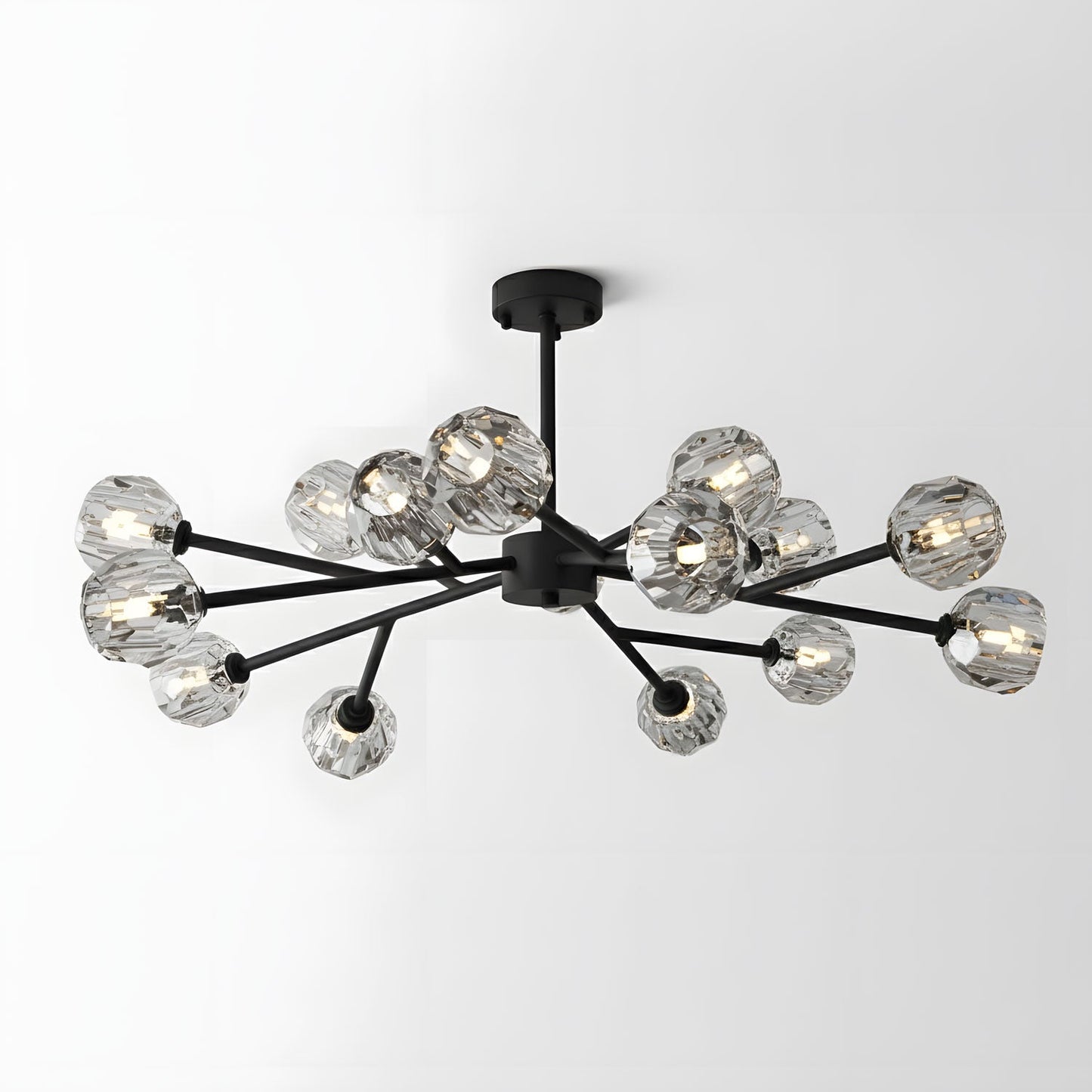 Crystal Ball Round Cluster Chandelier