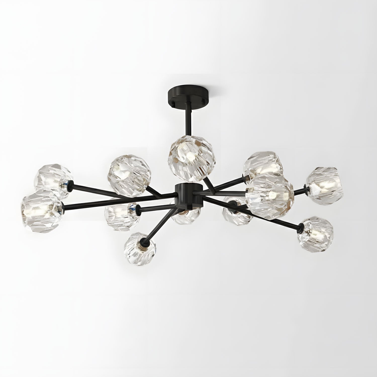 Crystal Ball Round Cluster Chandelier