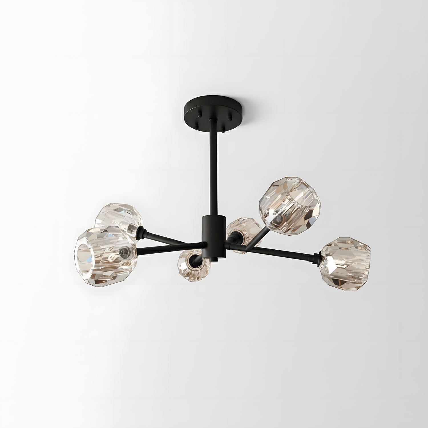 Crystal Ball Round Cluster Chandelier