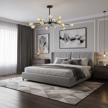 Crystal Ball Round Cluster Chandelier