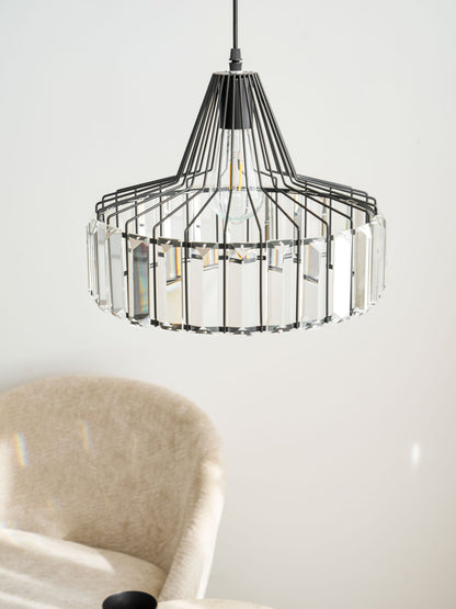 Crystal Drum Pendant Lamp