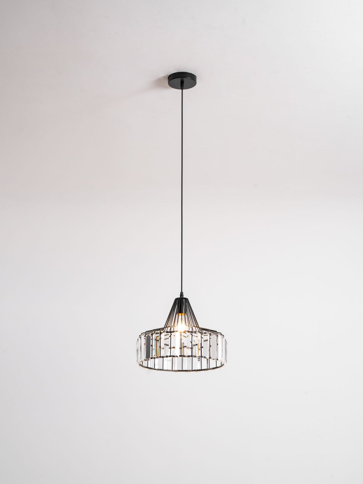 Crystal Drum Pendant Lamp