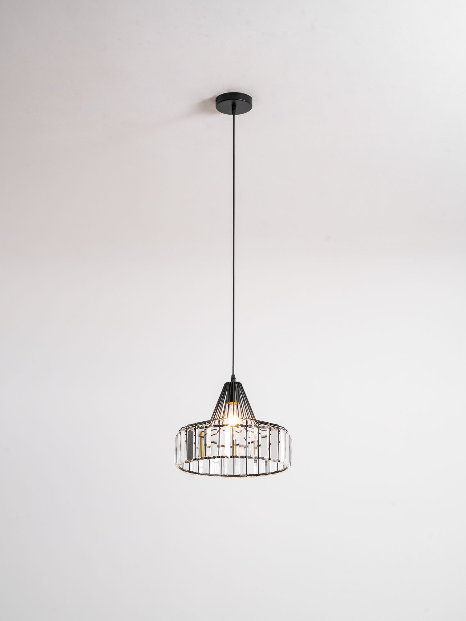 Crystal Drum Pendant Lamp
