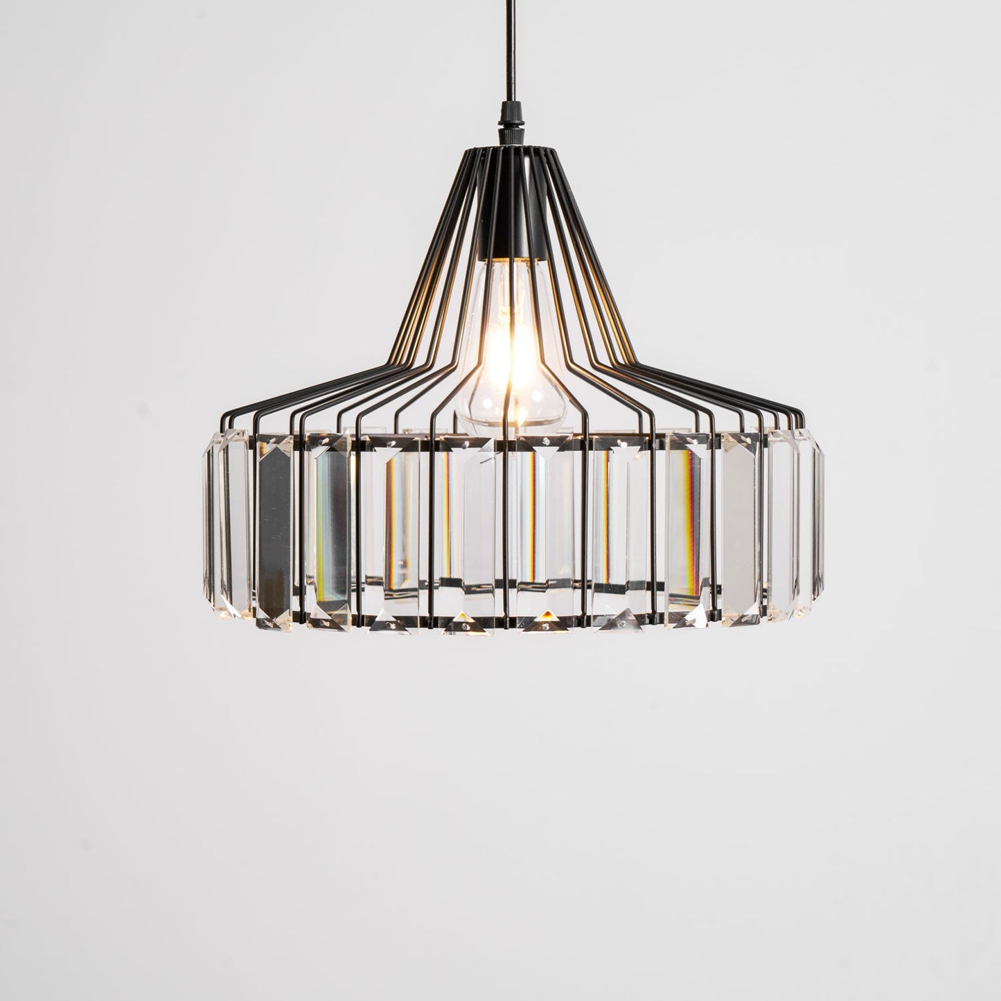 Crystal Drum Pendant Lamp